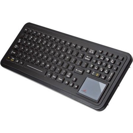 IKEY Ikey Rugged Panel Mount Keyboard, 102 Keys, Integrated Pointing Device SLP-102-TP-USB